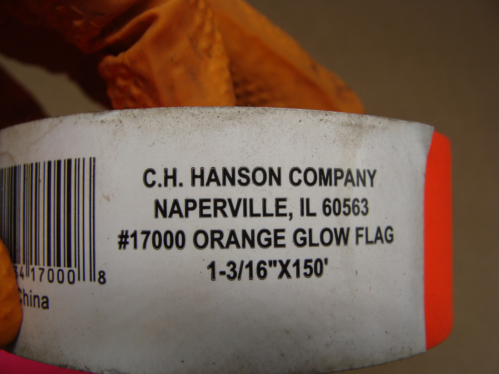 C.H. HANSON FLAG TAPE 1-3/16″ X 150′ (1) #17000 ORANGE GLOW & (1) #17003 PINK G