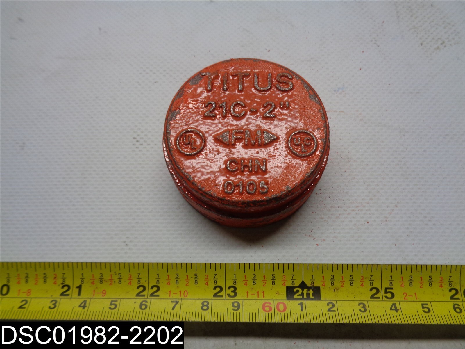 QTY=33: Titus 21C-2″ CHN0105 Grooved Pipe Cap