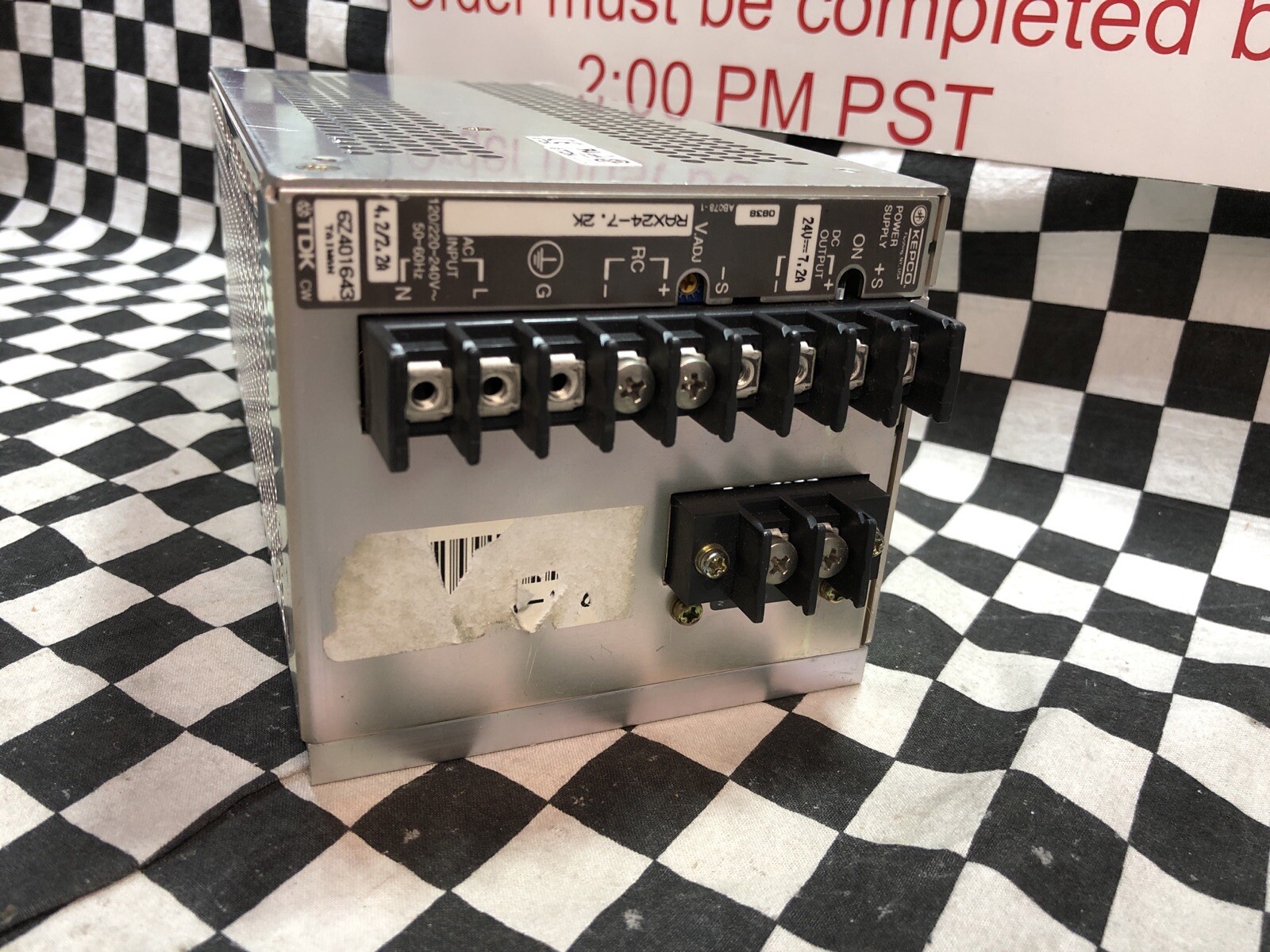 KEPCO TDK RAX24-7.2K, POWER SUPPLY 24V 7.2A OUTPUT, RAX247.2K, SHIPSAMEDAY