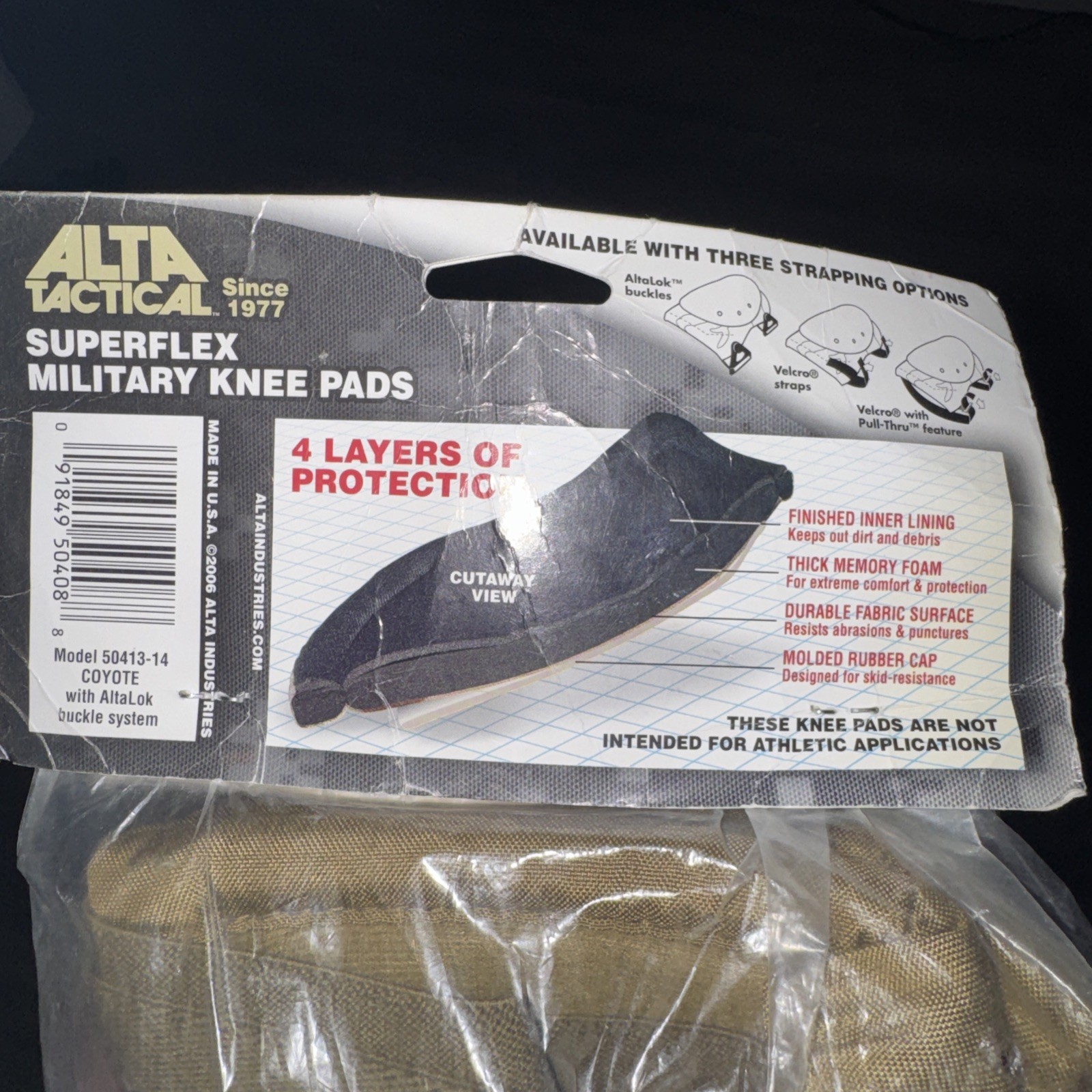 ALTA 50413.14 AltaFLEX™ Knee Protectors Coyote AltaLok