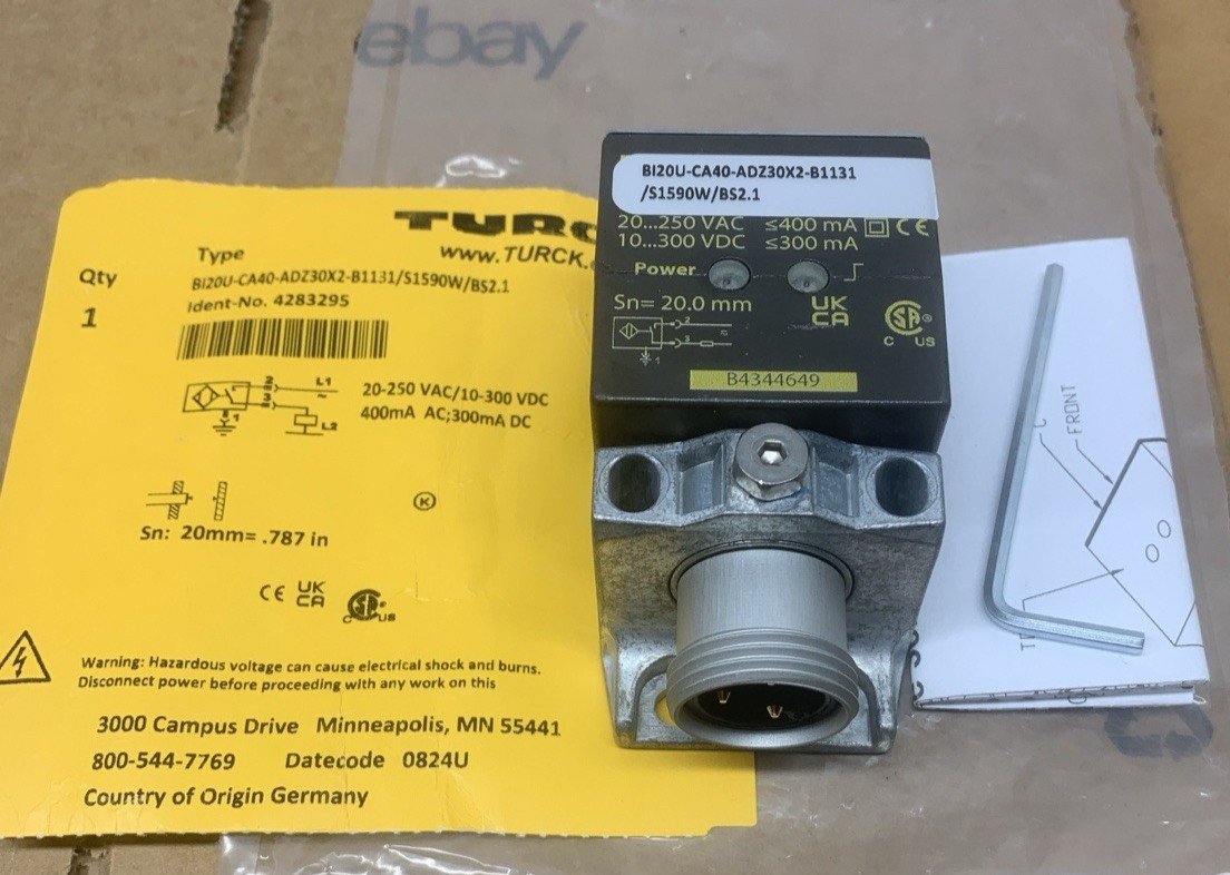 TURCK BI20-CA40-ADZ30X2-B1131/S1590 W/BS2.1 PROXIMITY SENSOR 4283295 * NEW*