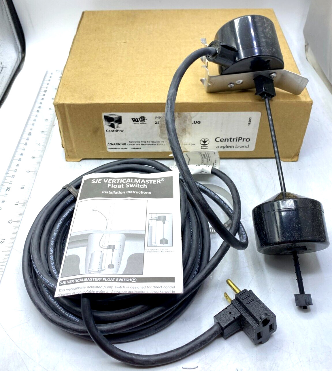 CentriPro Float Switch SJE Verticalmaster A2H31 New