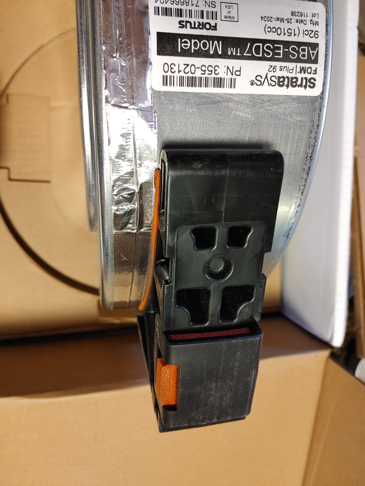 Stratasys 355-02130 ABS-ESD7 Filament Plus Canister, Black For Fortus 360mc Plus