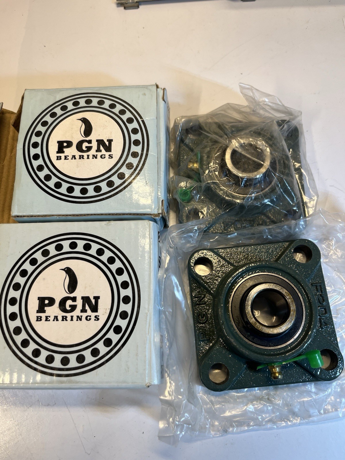 LOT OF 2 NEW PGN UCF204-12 4 BOLT FLANGE PILLOW BLOCK BEARING NIB