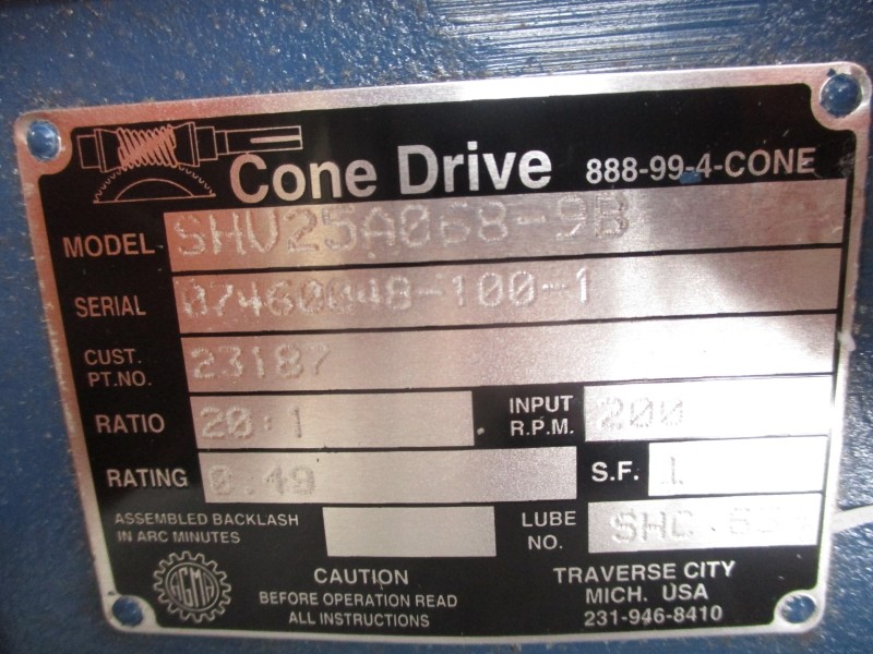 CONE DRIVE SHV25A068-9B NSNP