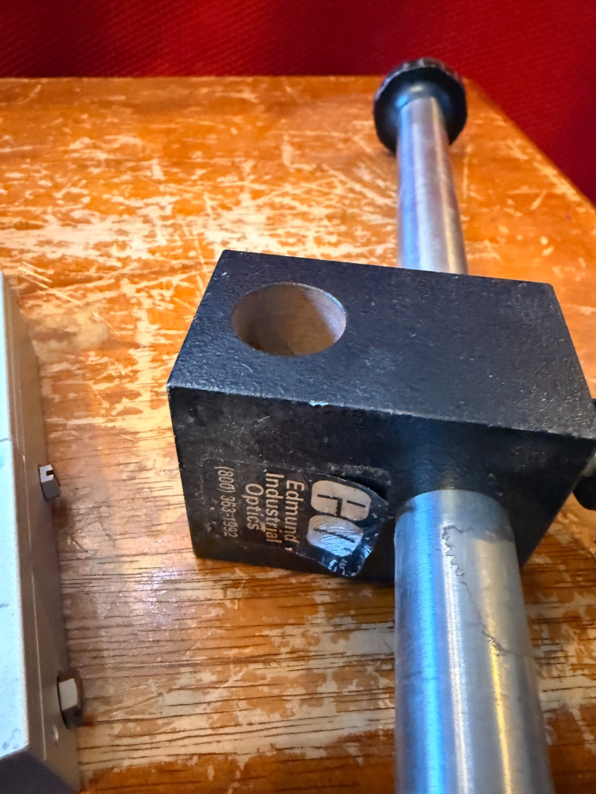 NICE EO Edmund Optics Clamp Mount Block & Rod Tube Adjustable 10″