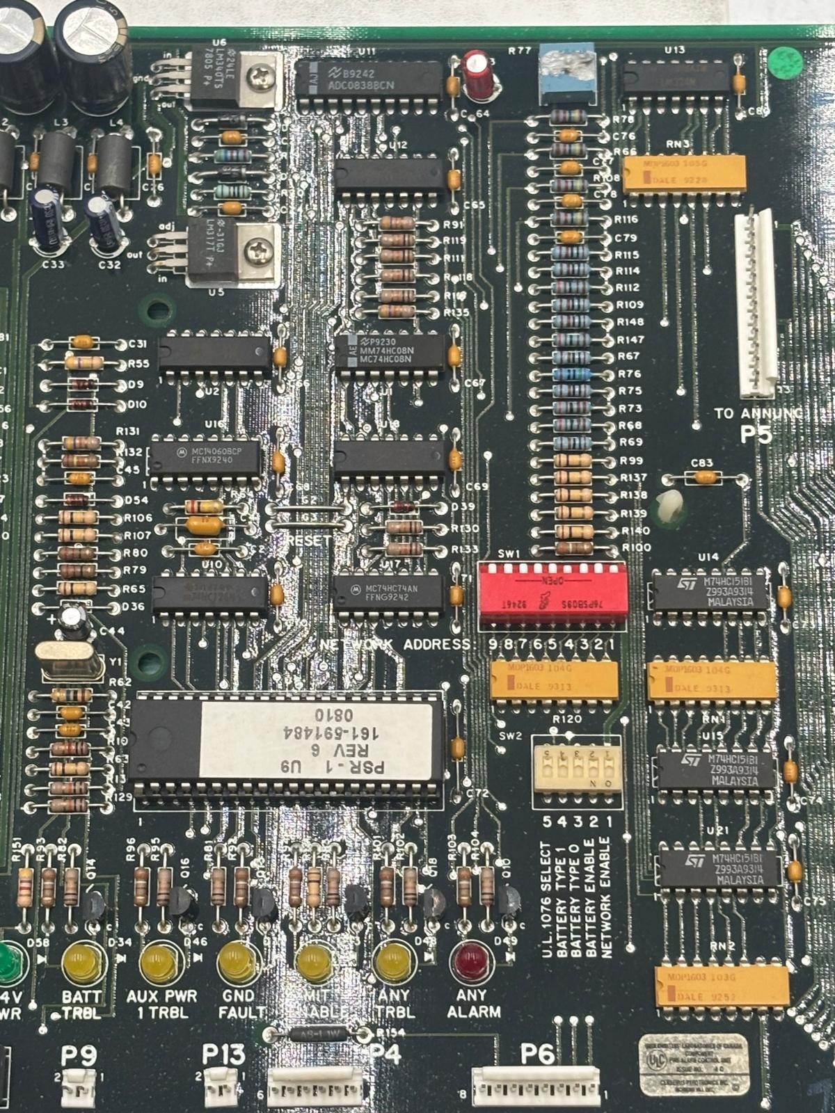 Siemens Pyrotronics PSR-1 Fire Alarm Remote Power Supply Control