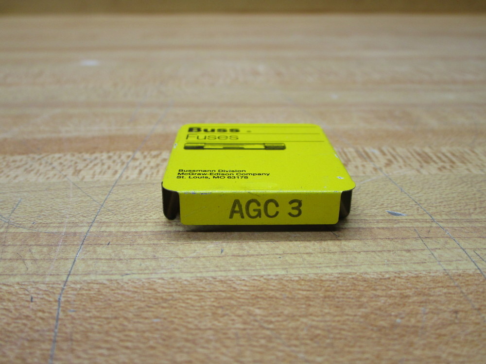 Buss AGC-3 Bussmann Fuse Cross Ref 4XH44 Jagged Wire Element (Pack of 10)