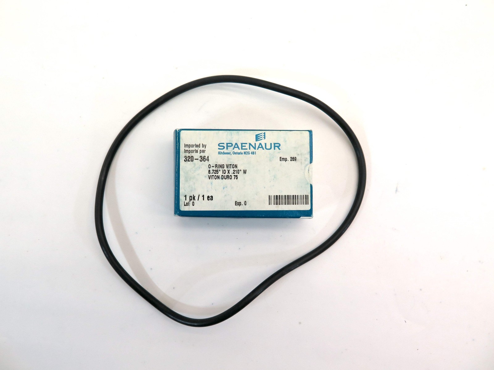 Spaenaur 320-364 O-Ring Viton Duro 75 6.725″ ID X .210″ W