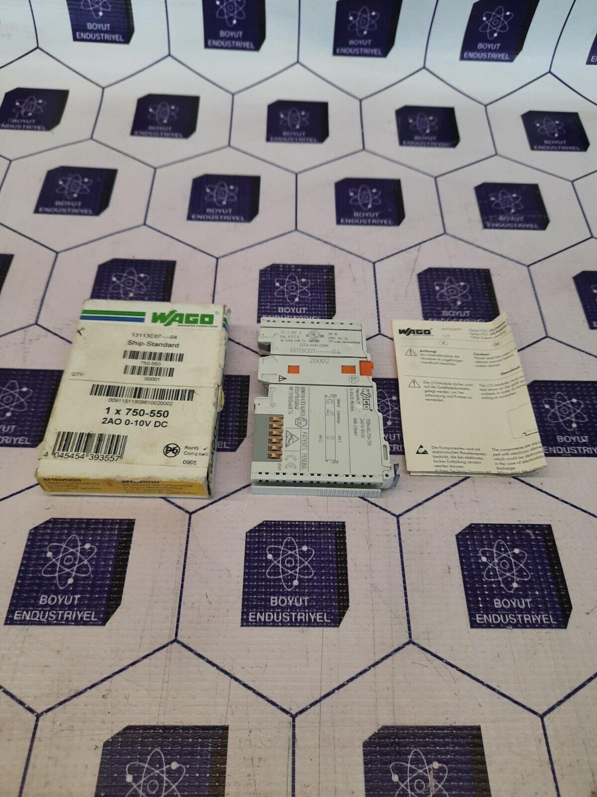 WAGO 750-550 2 Channel Analog Output module Fast Shipping