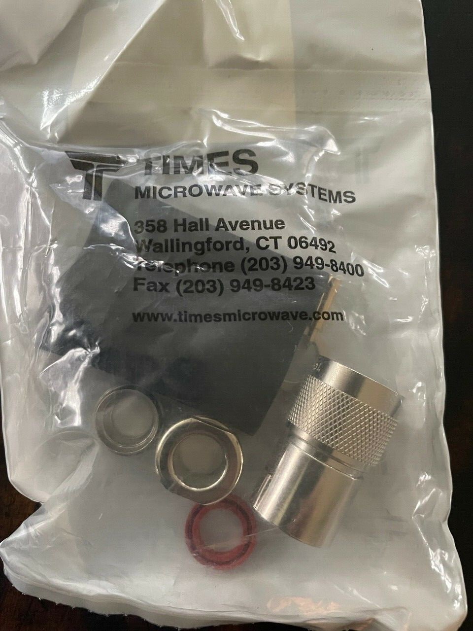 TIMES MICROWAVE TC-400-NMC Qty of 3 per Lot CONNECTOR N MALE STAIGHT PLUG