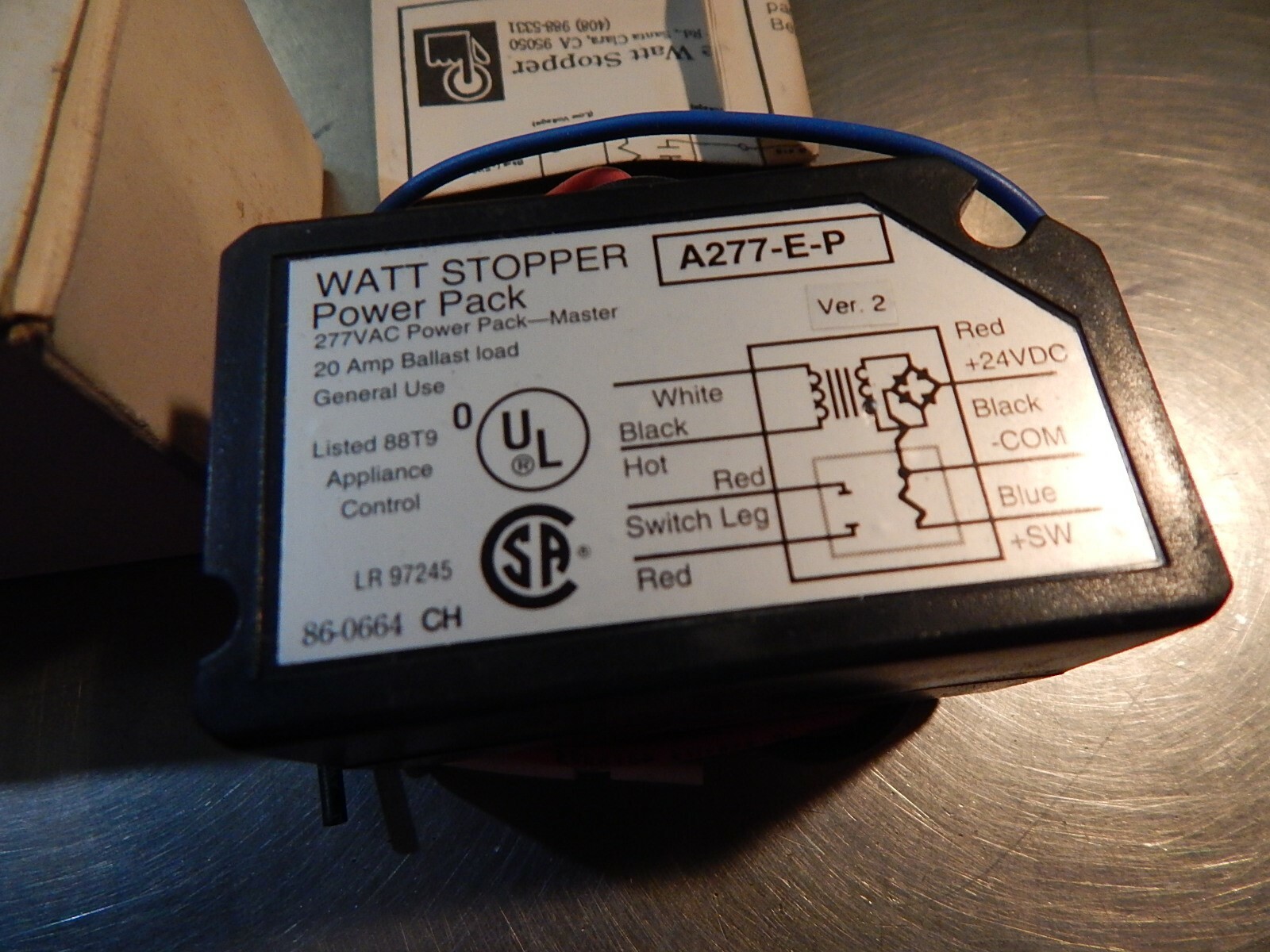 NEW The Watt Stopper A277-E-P 277VAC Power Pack *FREE SHIPPING*