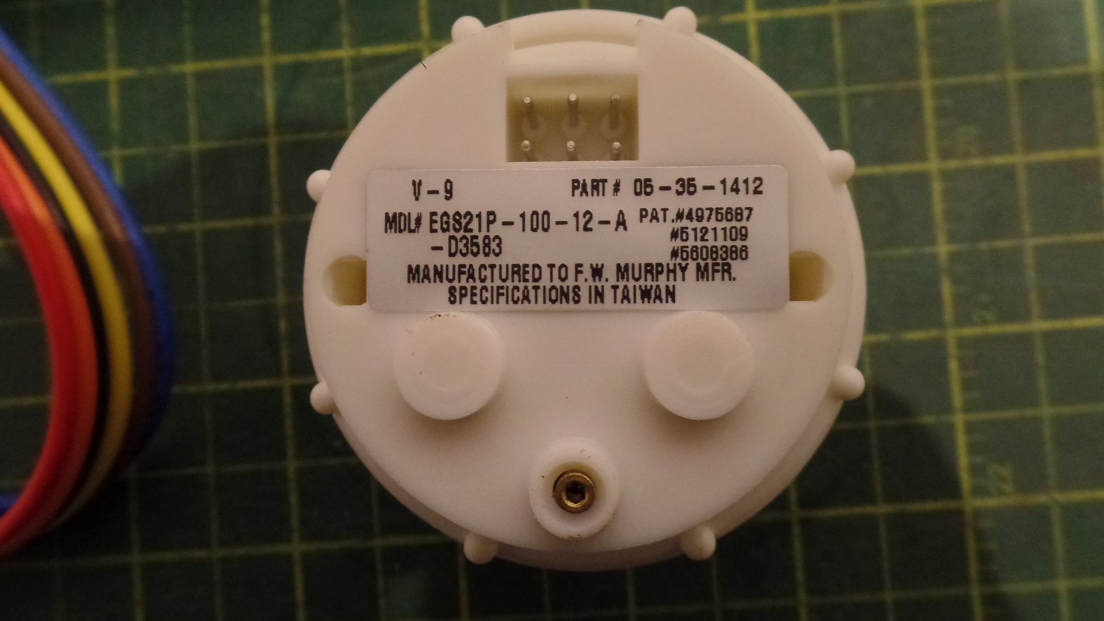 MURPHY EG21 EGS21 100PSI OIL PRESSURE GAUGE ASSEMBLY SUPERPAC SP209861 SP 209861