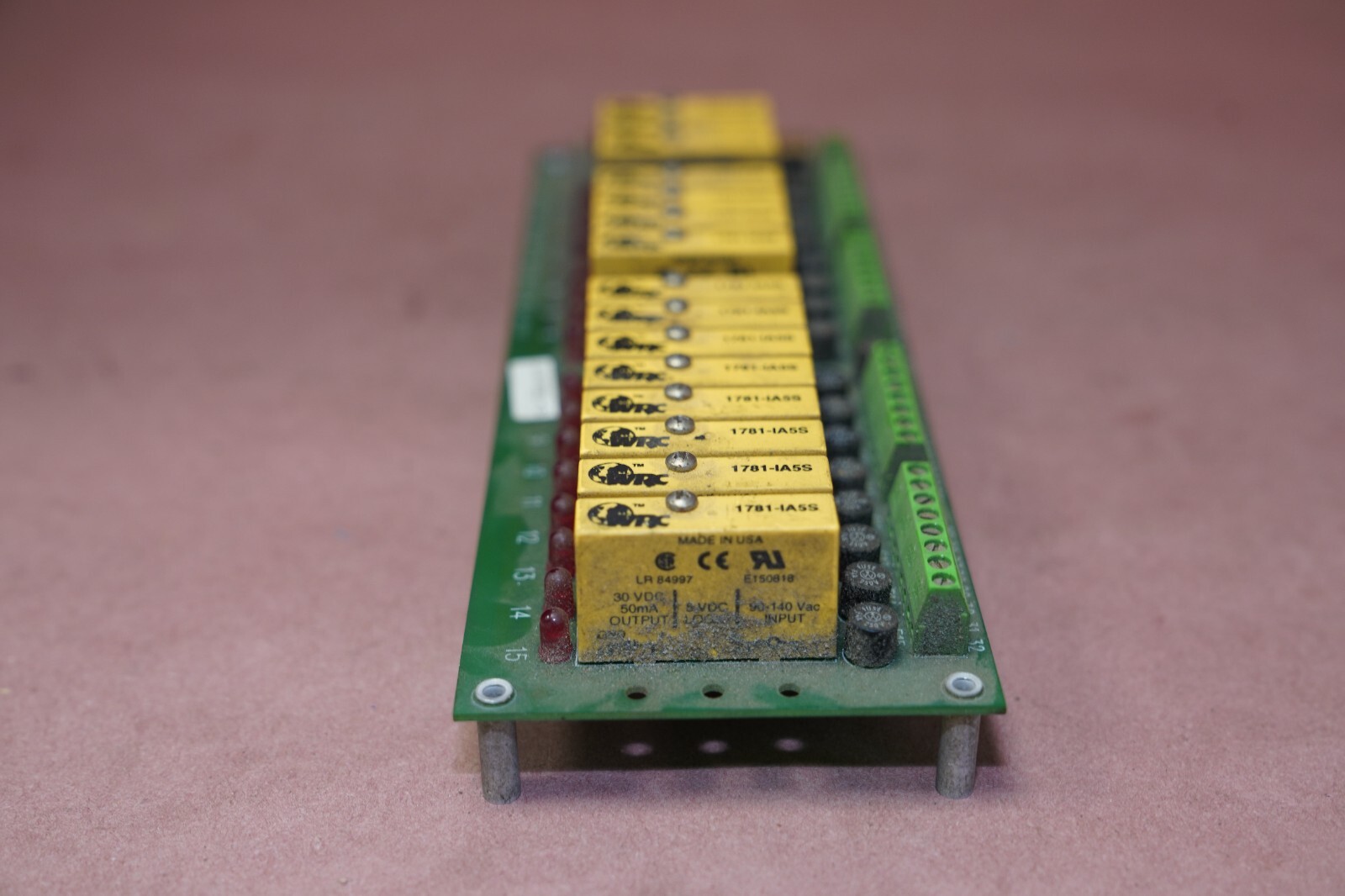 WRC D-98-B66 Circuit Board With 15 Relays. RELAYS IN DESCRIPTION