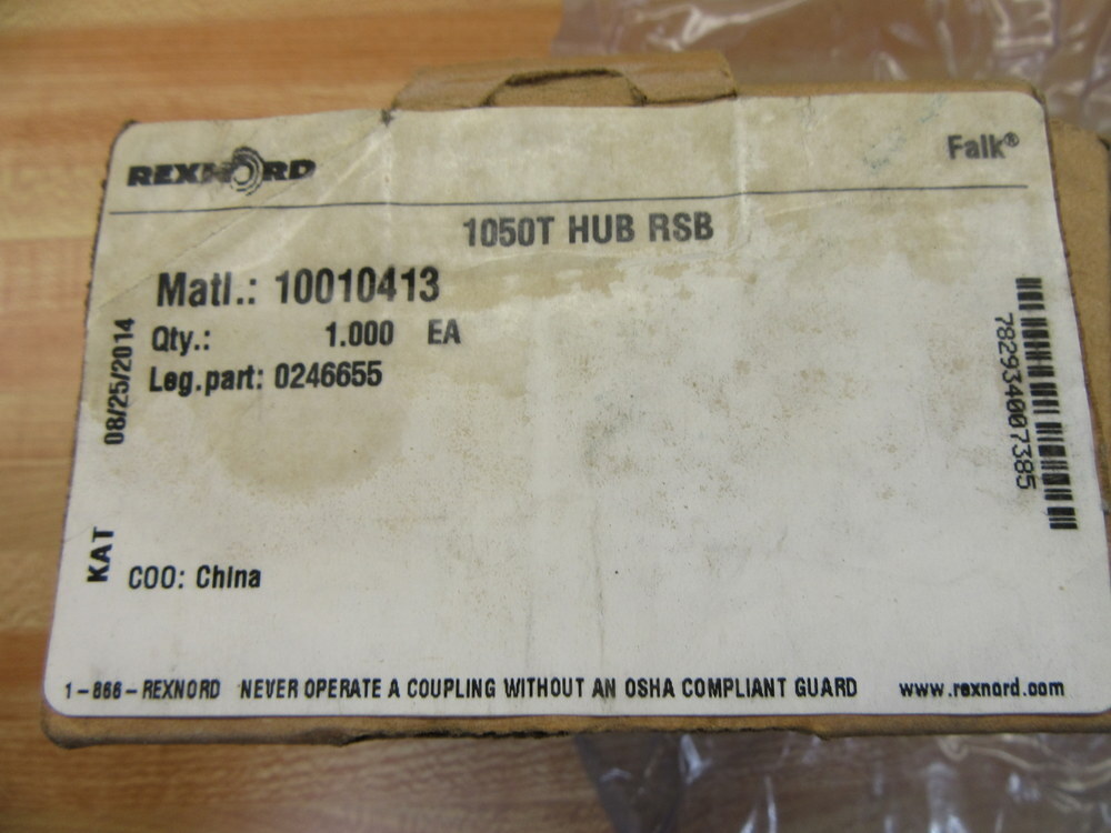 Rexnord 1050T HUB RSB Gear Coupling 1050THUBRSB