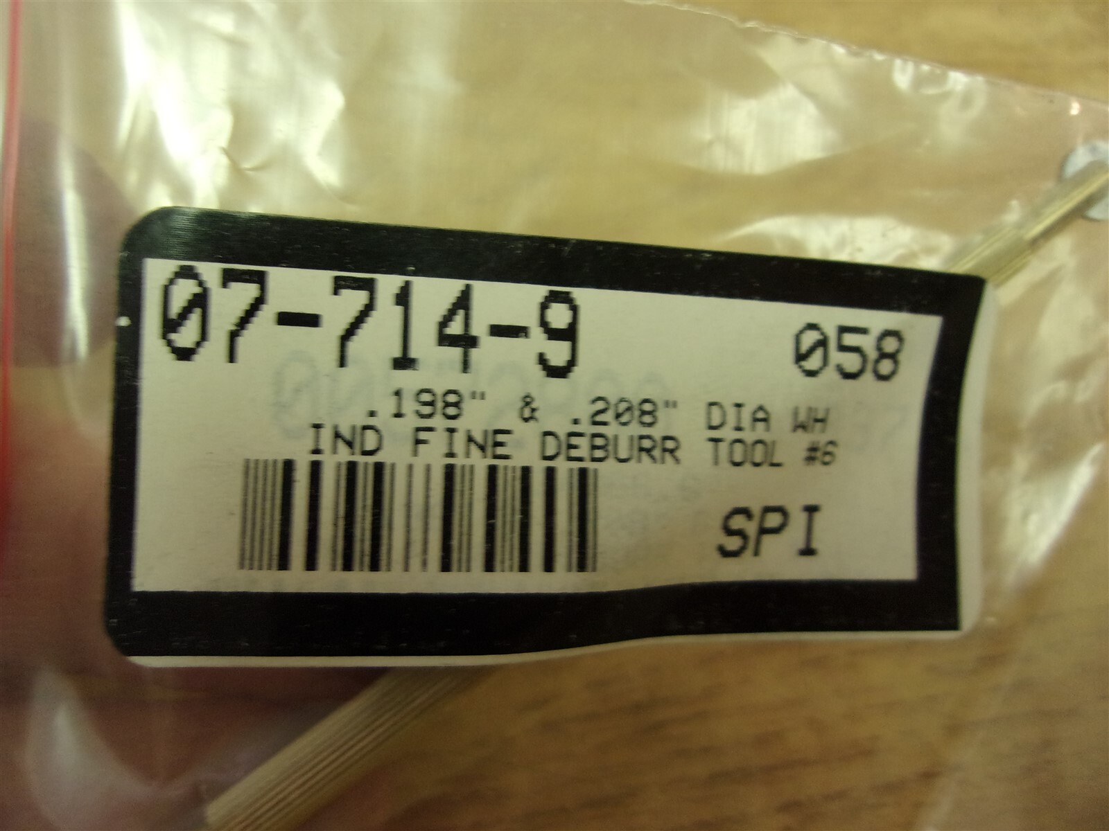 NEW Fine Deburring Tool #6 07-714-9 .198″ .208″ *FREE SHIPPING*