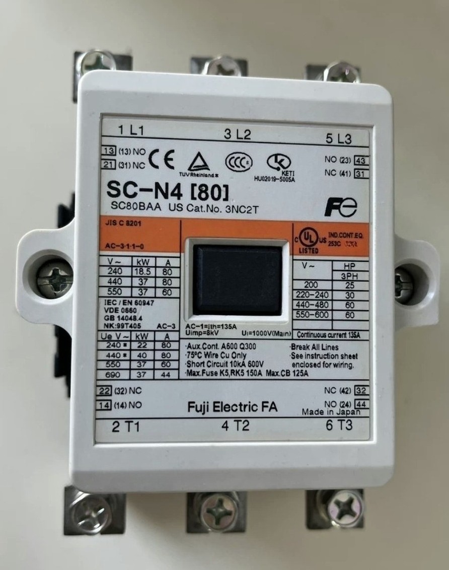 FUJI SC-N4 SC-N4(80) SC80BAA 200-220V 50HZ 220-240V 60HZ CONTACTOR NEW