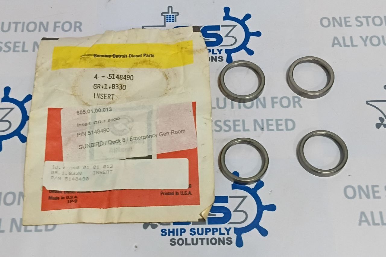 Detroit Diesel Valve Seat Insert 5148490 Group 1.8330 Genuine OEM NOS – Set of 4