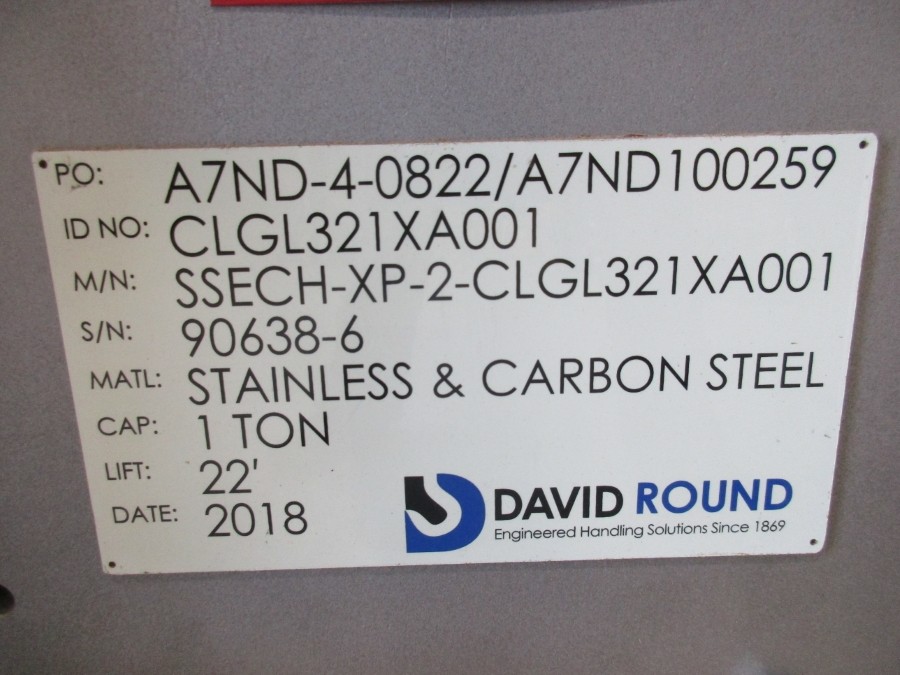 DAVID ROUND SSECH-XP-2-CLGL321XA001 1 TON CLGL321XA001 NSNP