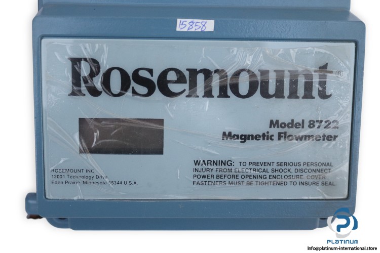 ROSEMOUNT 8722 RA24M5C1 MAGNETIC FLOW METER_FT-1201_max. 4 … 20 mA_10000 Pulse/s