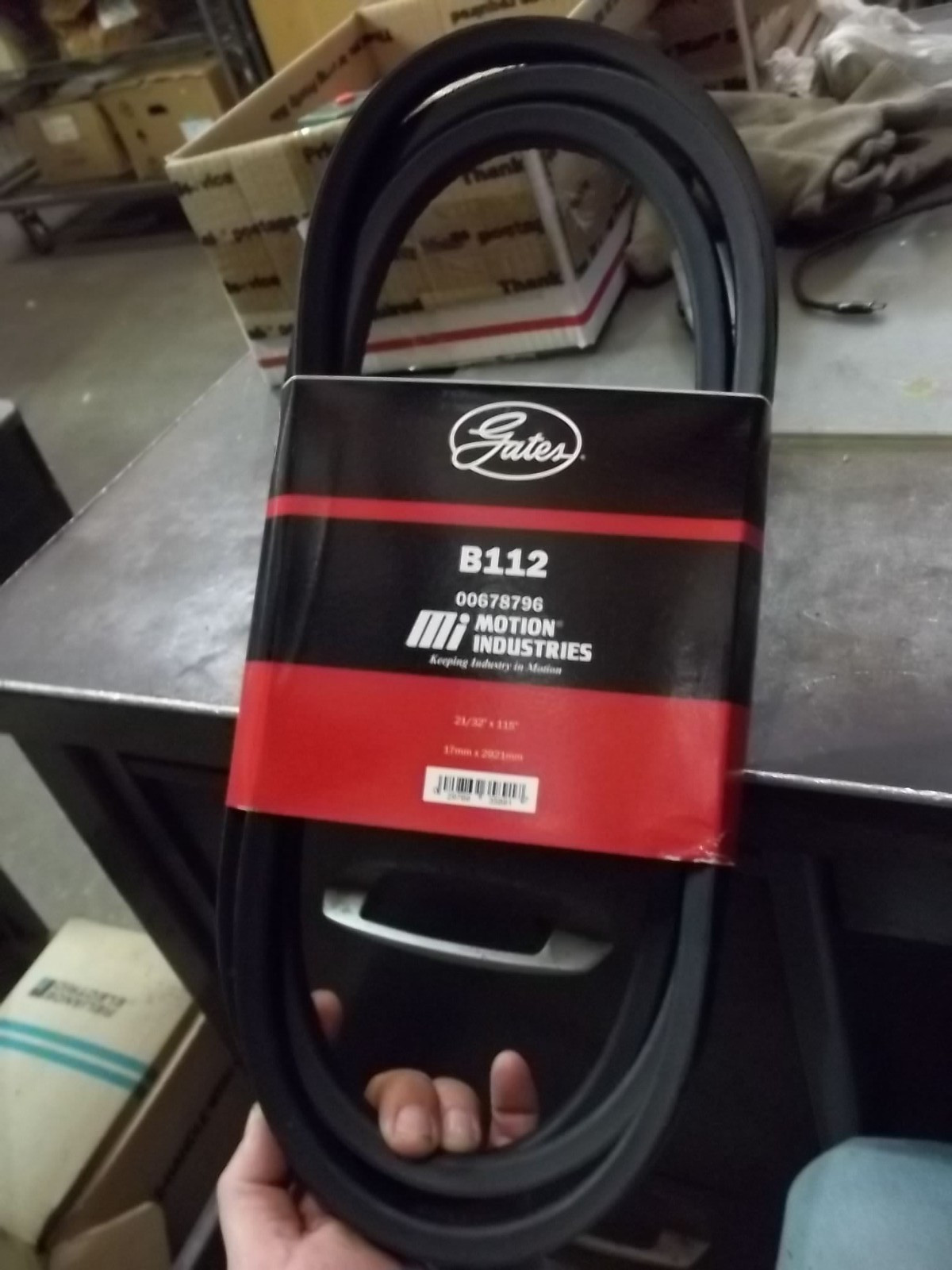 GATES B112 00678796 V-BELT 21/32″ X 115″ (423)