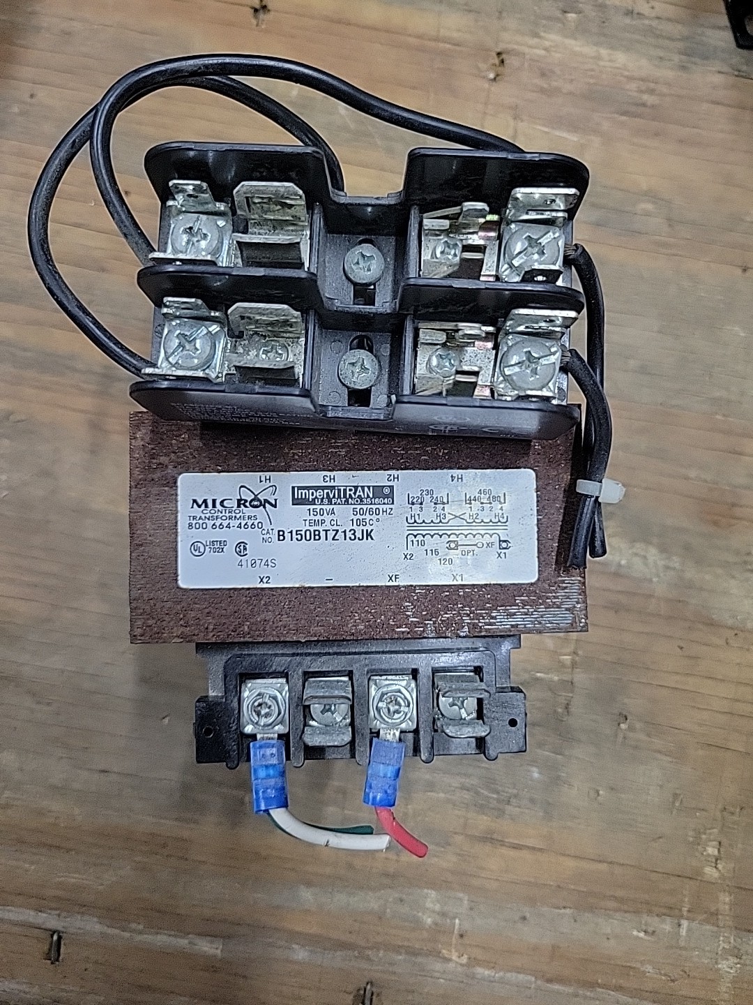 Micron B150BTZ13JK 150VA CNTL TFMR