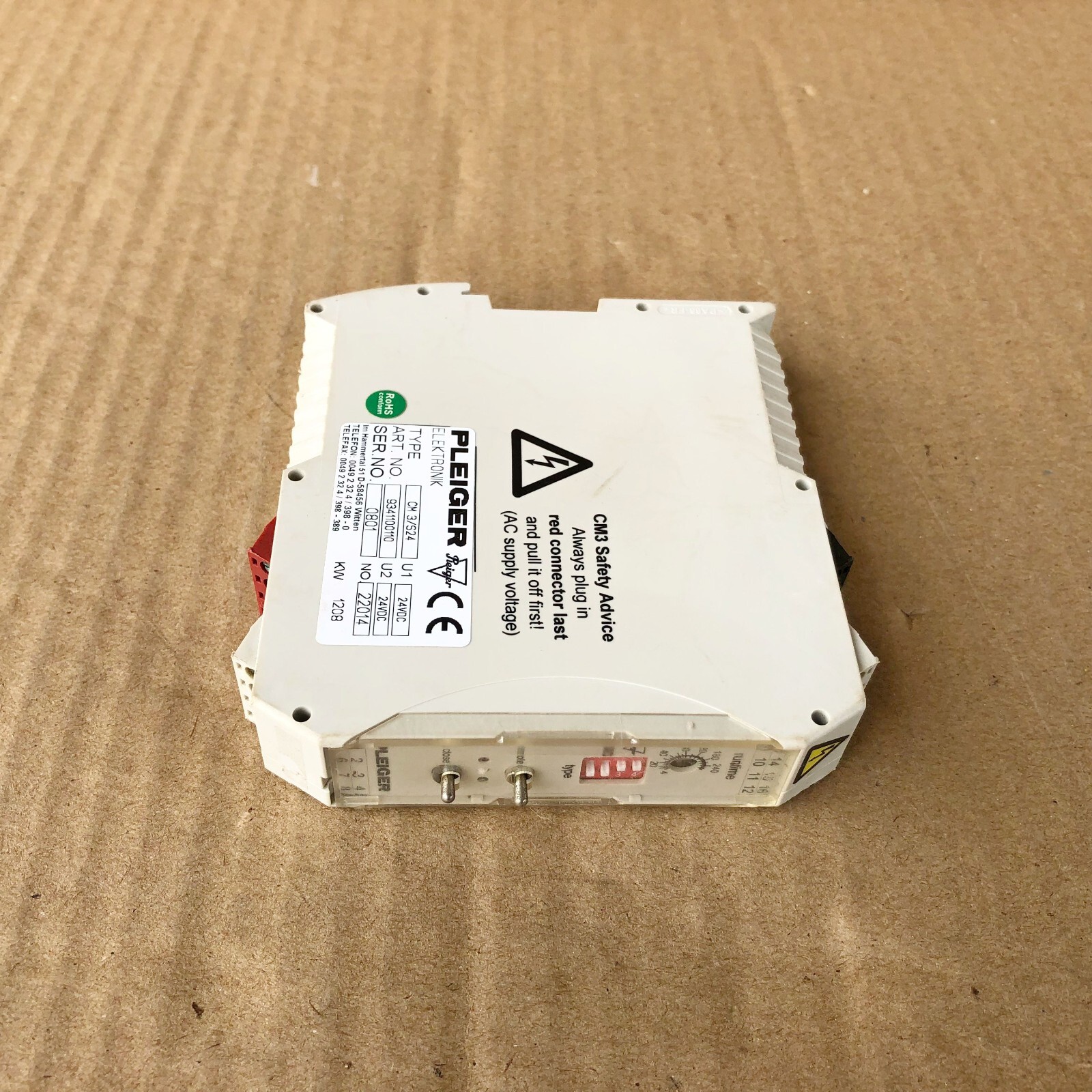 PLEIGER CM3/S24 CONTROL MODULE CM3S24 9341100110