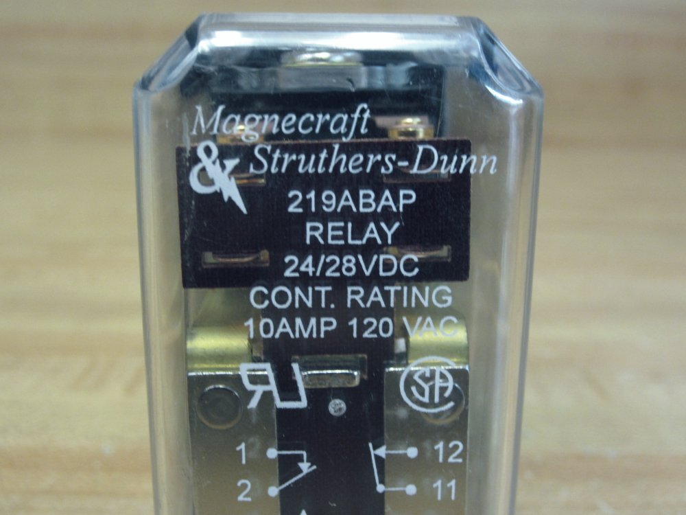 Struthers Dunn 219ABAP-24D Magnecraft Relay 219ABAP