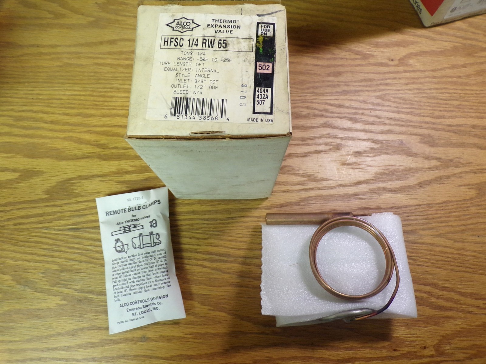 NEW Alco HFSC 1/4 RW 65 Thermo ExpansioN Valve *FREE SHIPPING*
