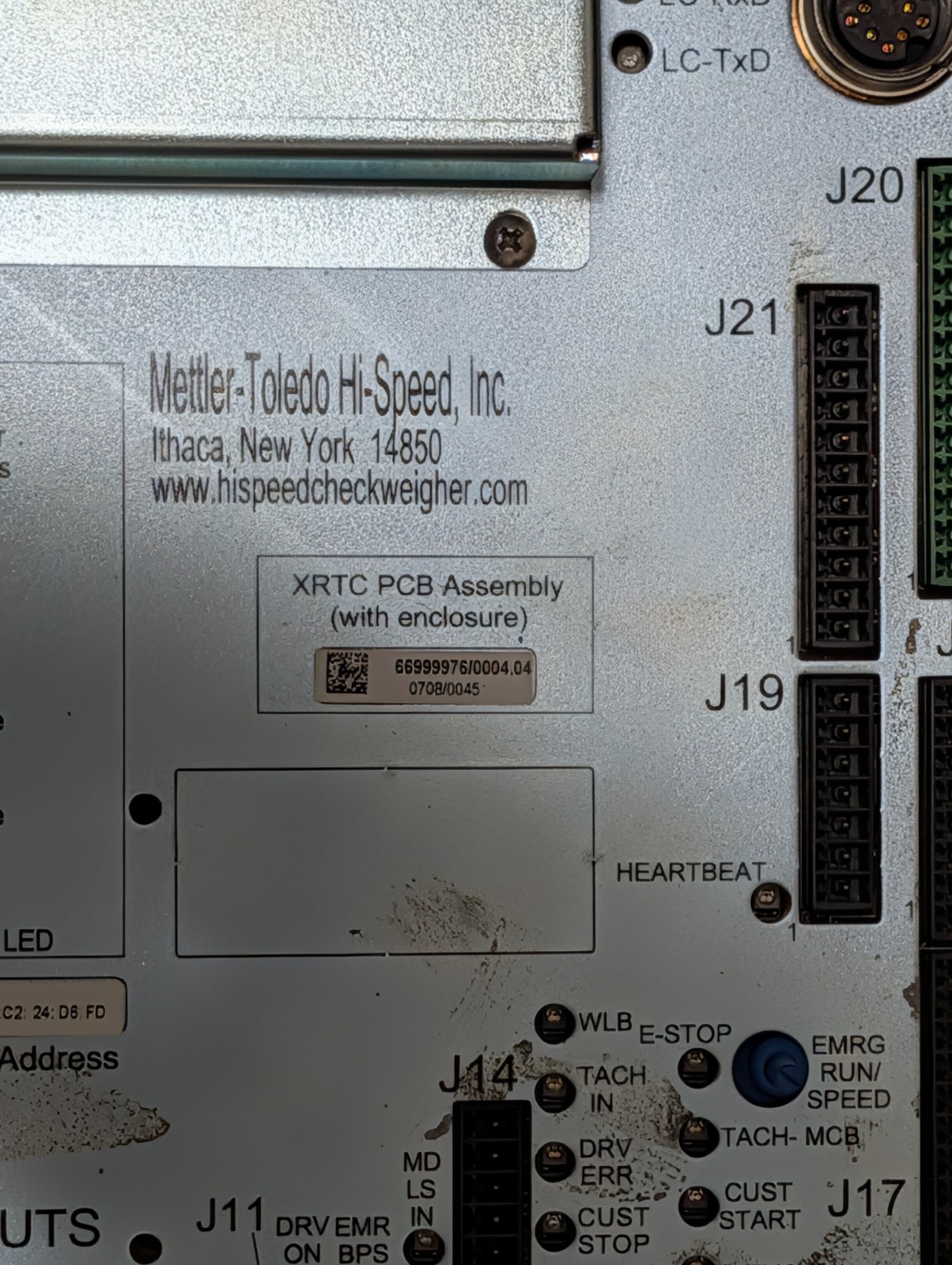 Mettler Toledo XRTC 6699976/0004.04 Anybus Option Fieldbus Interface