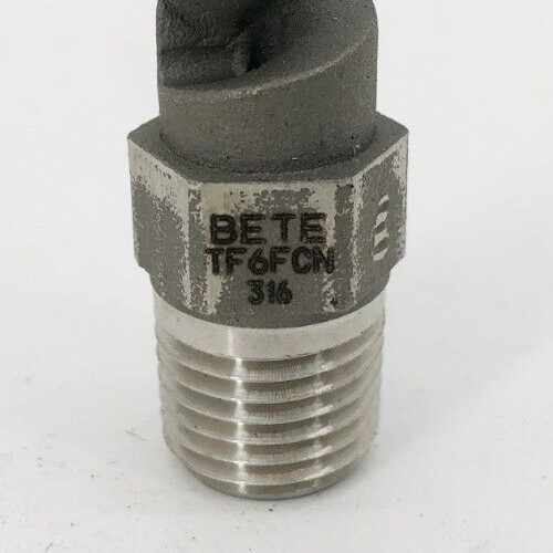 New Bete TF6FCN Tars 1/4″ Full Cone Injector Nozzle 90° 316