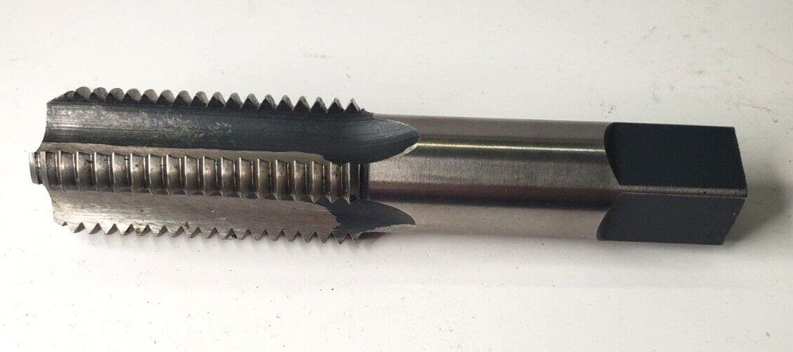 UNBRANDED STRAIGHT BOTTOMING TAP 4 FLUTE 1-1/4″-7 NC HS GH4 USA 5-13/16″ L