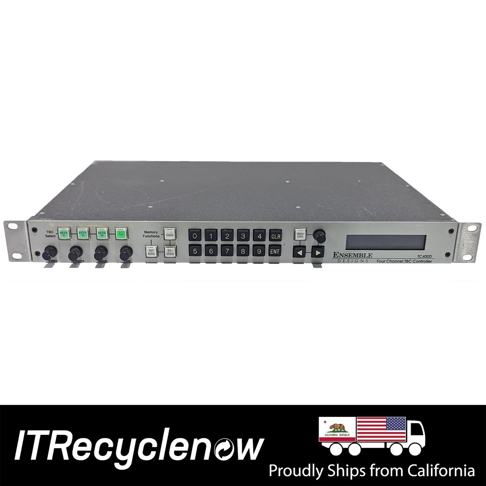 Ensemble Designs TC400D Four Channel TBC Controller 1RU 12″ Depth 10VA Max