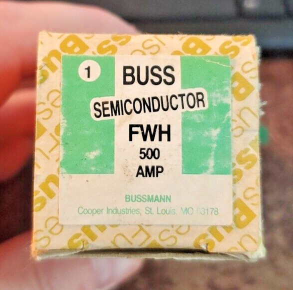 BUSS FWH500 SEMICONDUCTOR FUSE 500A 500V (TA10MS)