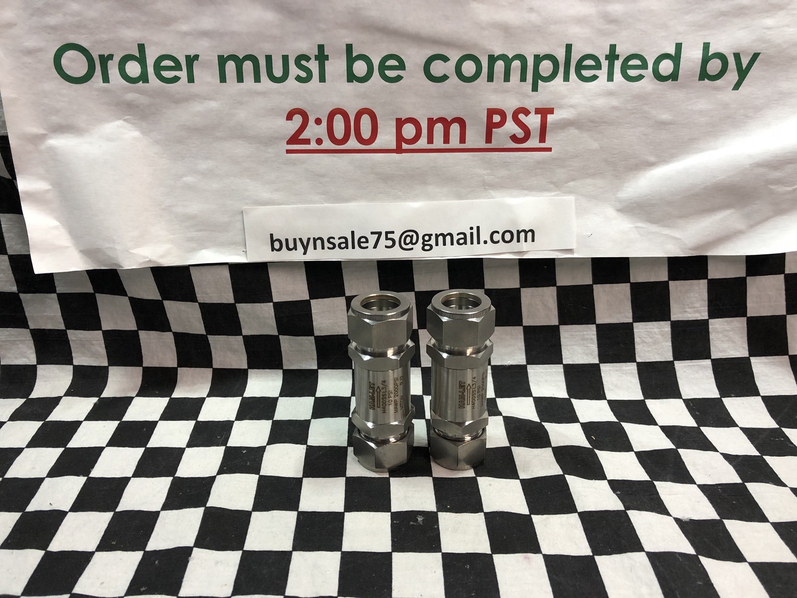 HAM-LET Poppet Check Valve 3/4″, 10 PSI, H400SSL3/4, H-400-SS-L-3/4, BOX 9 “P”