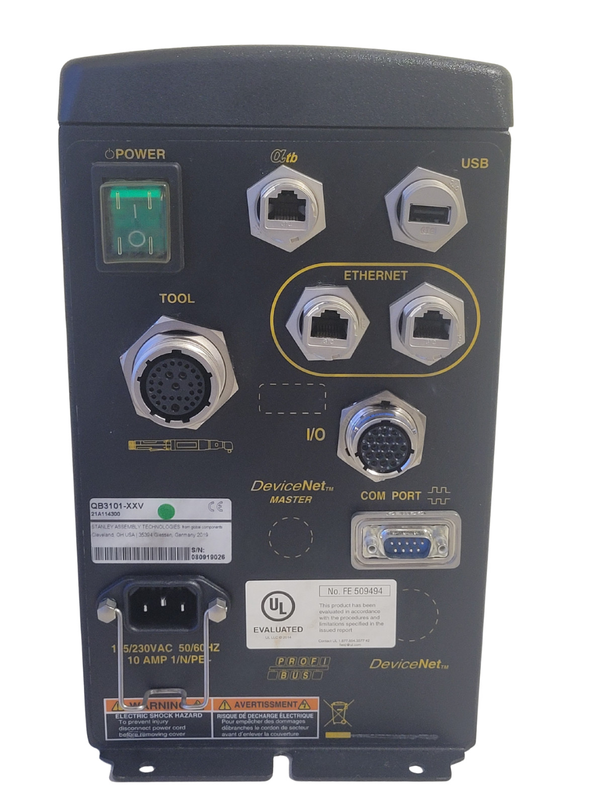 Stanley QPM Torque Nutrunner Controller – QB3101-XXV 21A114300
