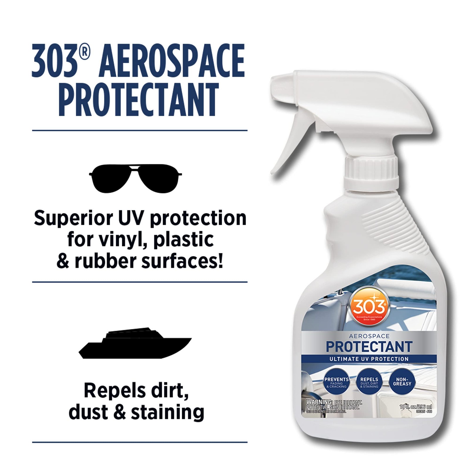303 Products Marine Aerospace Protectant – Uv Protection – Repels Dust