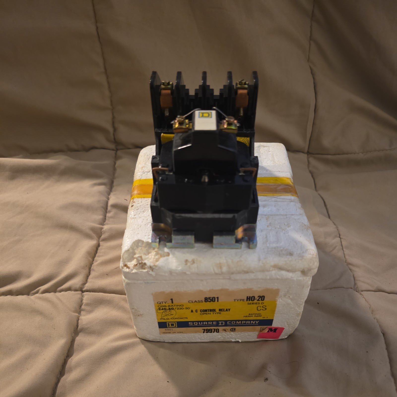 SQUARE D CLASS 8501 H020 SER. D BP RELAY #800PT157*CO
