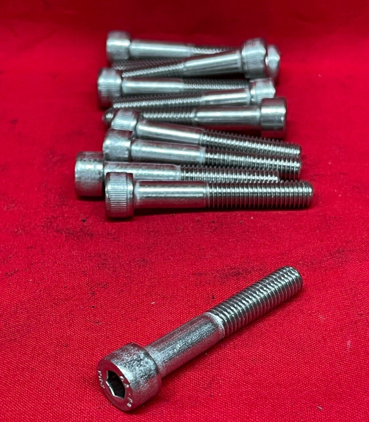 SOCKET HEAD CAP SCREW M8-1.25 X 50MM STAINLESS STEEL 55MM OAL **LOT OF 11**