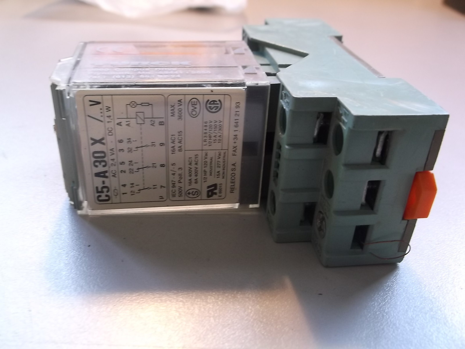 Relco C5-A30X Relay w/ Base Socket *FREE SHIPPING*