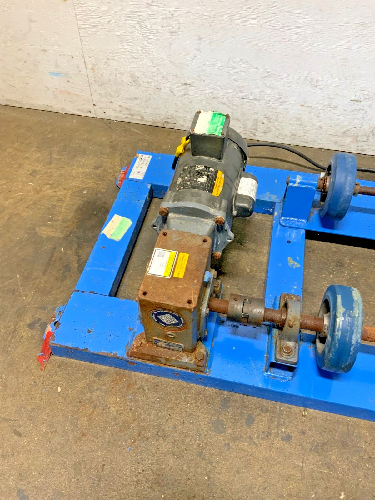 Morse 1-5154-3 MDL Stationary Barrel Drum Roller Tumbler Mixer 55 Gal 1-Phase