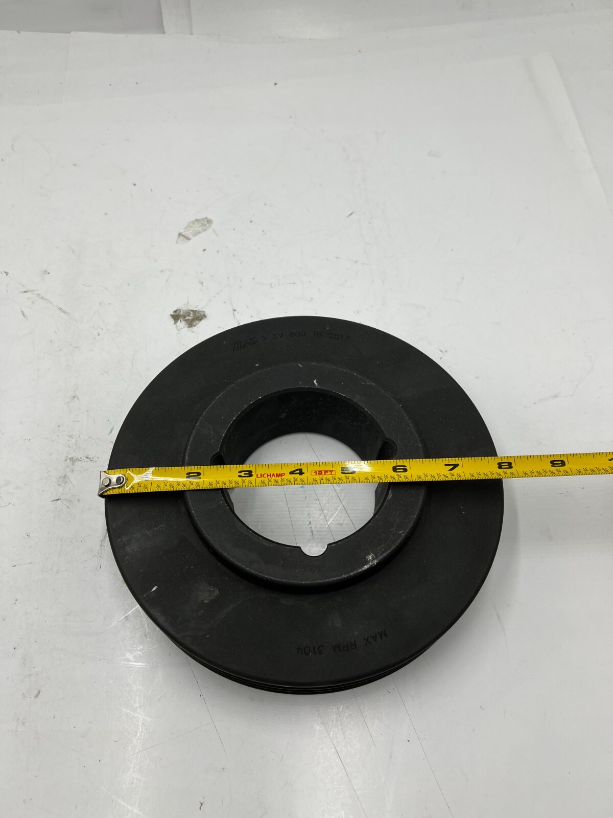 Martin 3 3V 800 TB TB Sheave Bushing Bore 3 Groove V-Belt Pulley 2517 Cast Iron