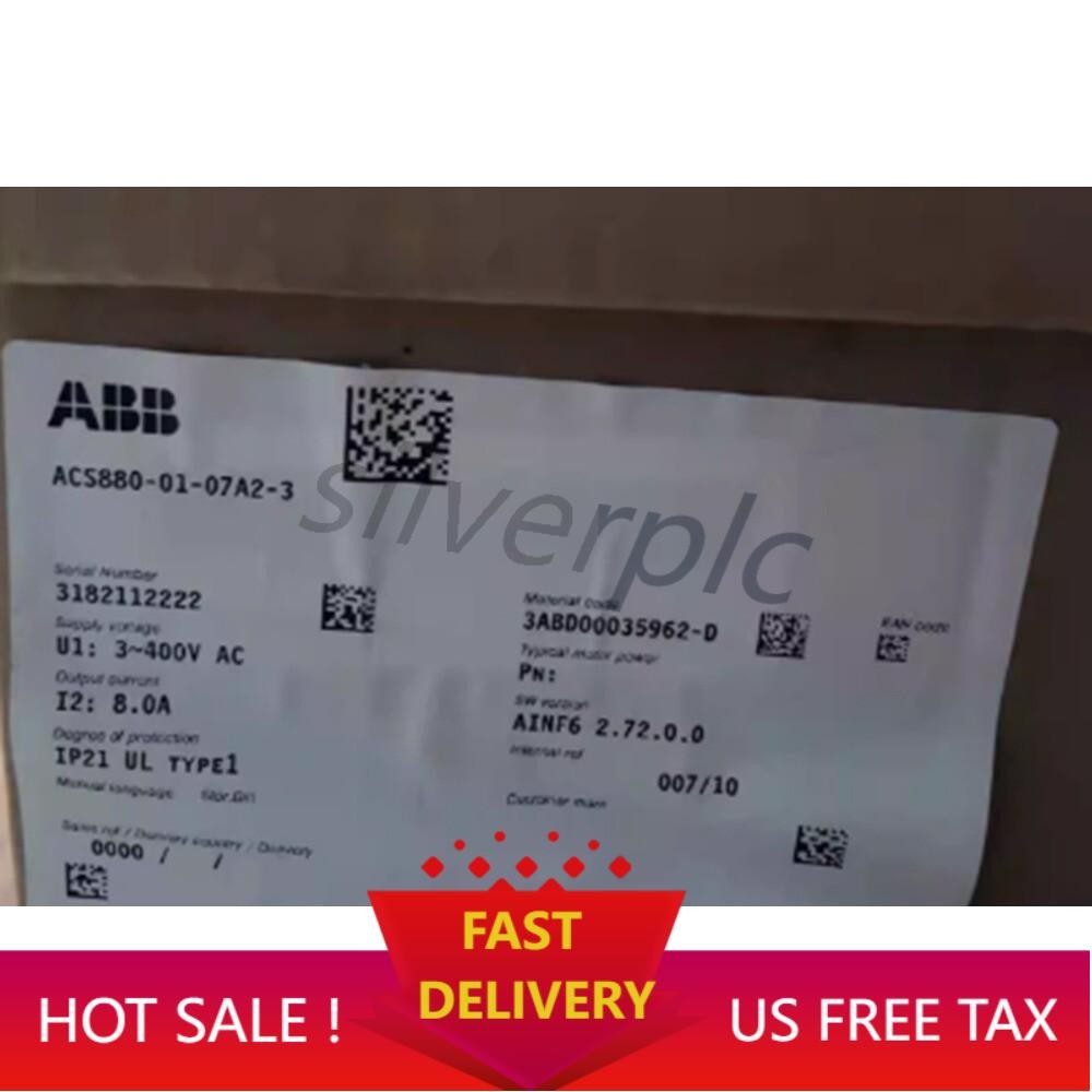 New In Box ABB ACS880-01-07A2-3