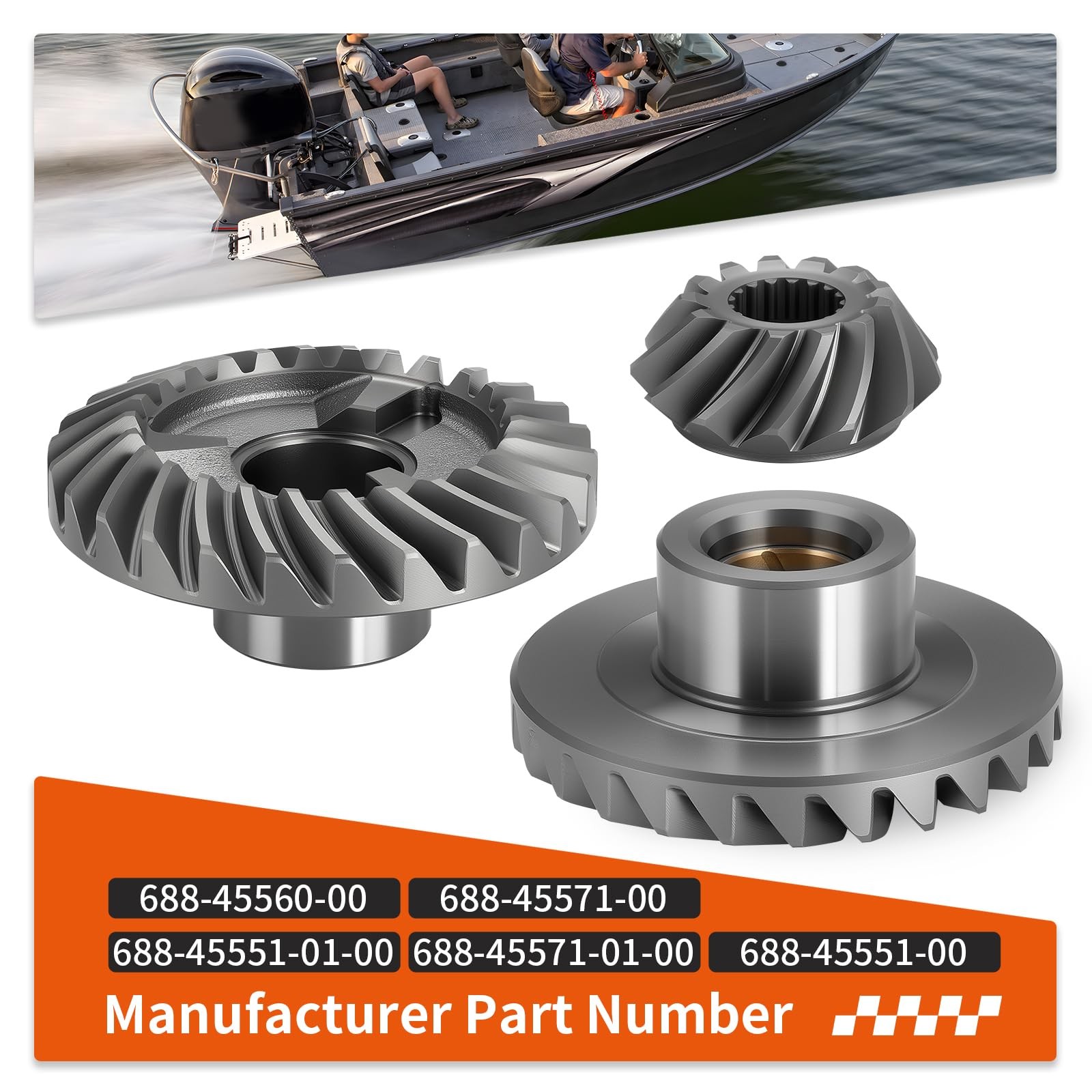 Forward & Pinion & Reverse Gear Set For Yamaha Outboard 75HP 80HP 85HP 90HP 1…