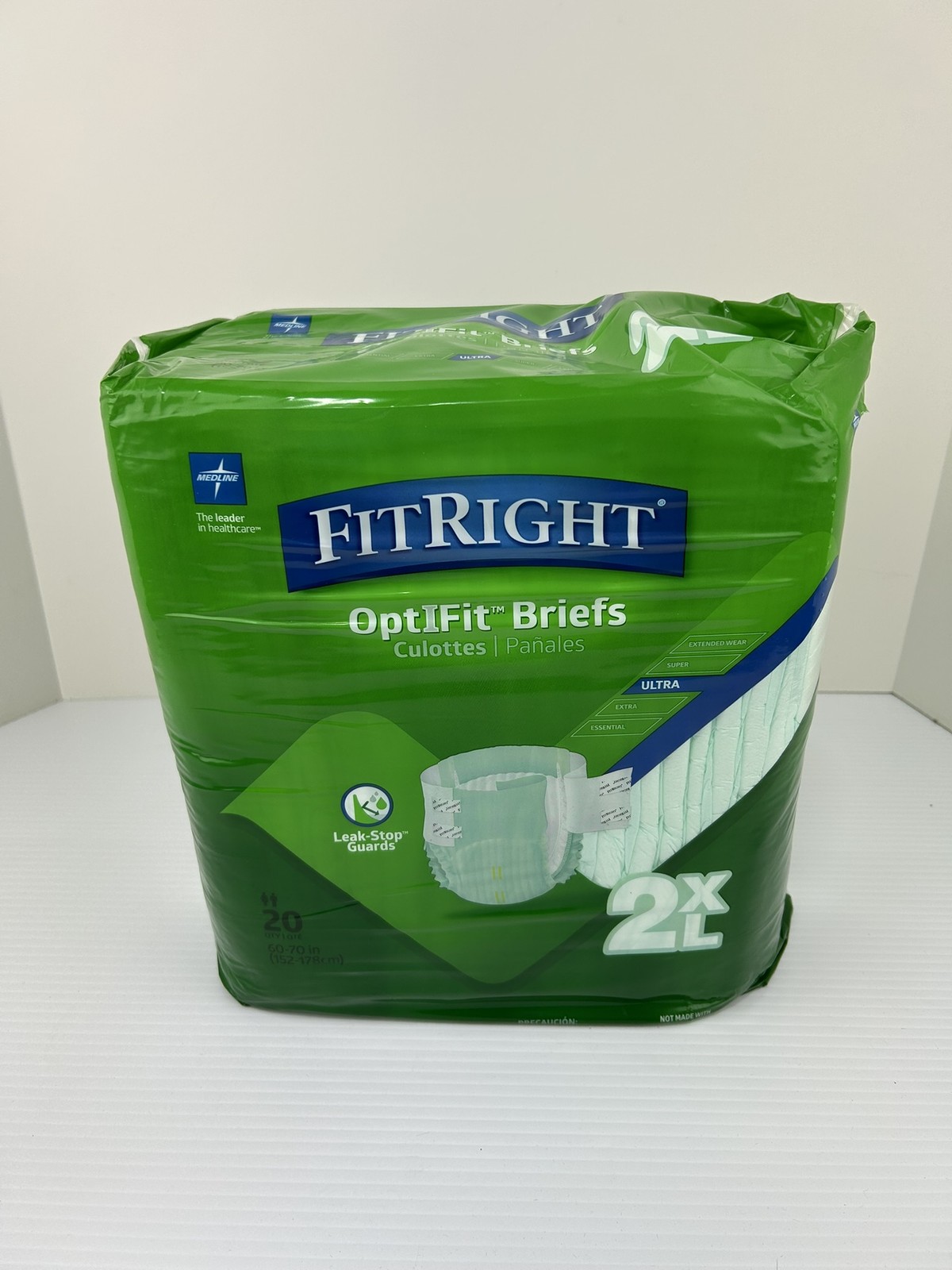 FitRight Optifit Briefs 2XL Ultra Adult Diapers – 60 to 70 Inches – Pack of 20