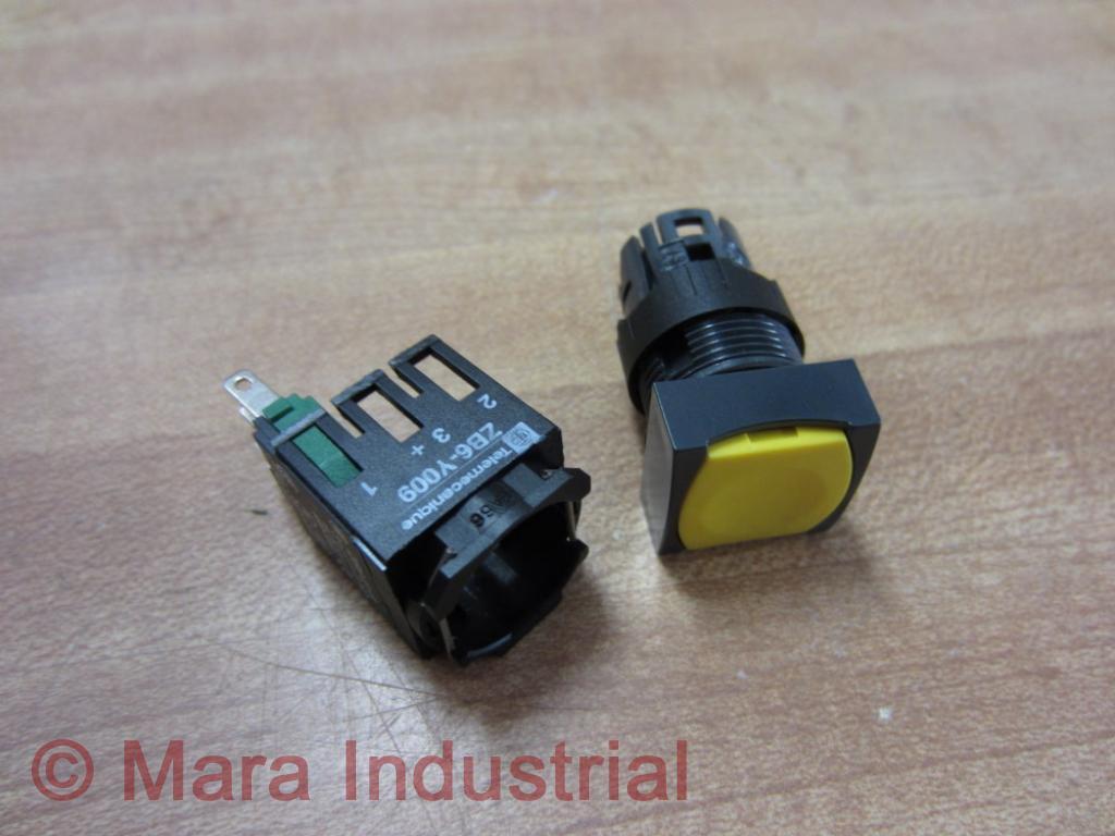 Telemecanique XB6CA51B Pushbutton 240Vac 1.5Amp (Pack of 3)