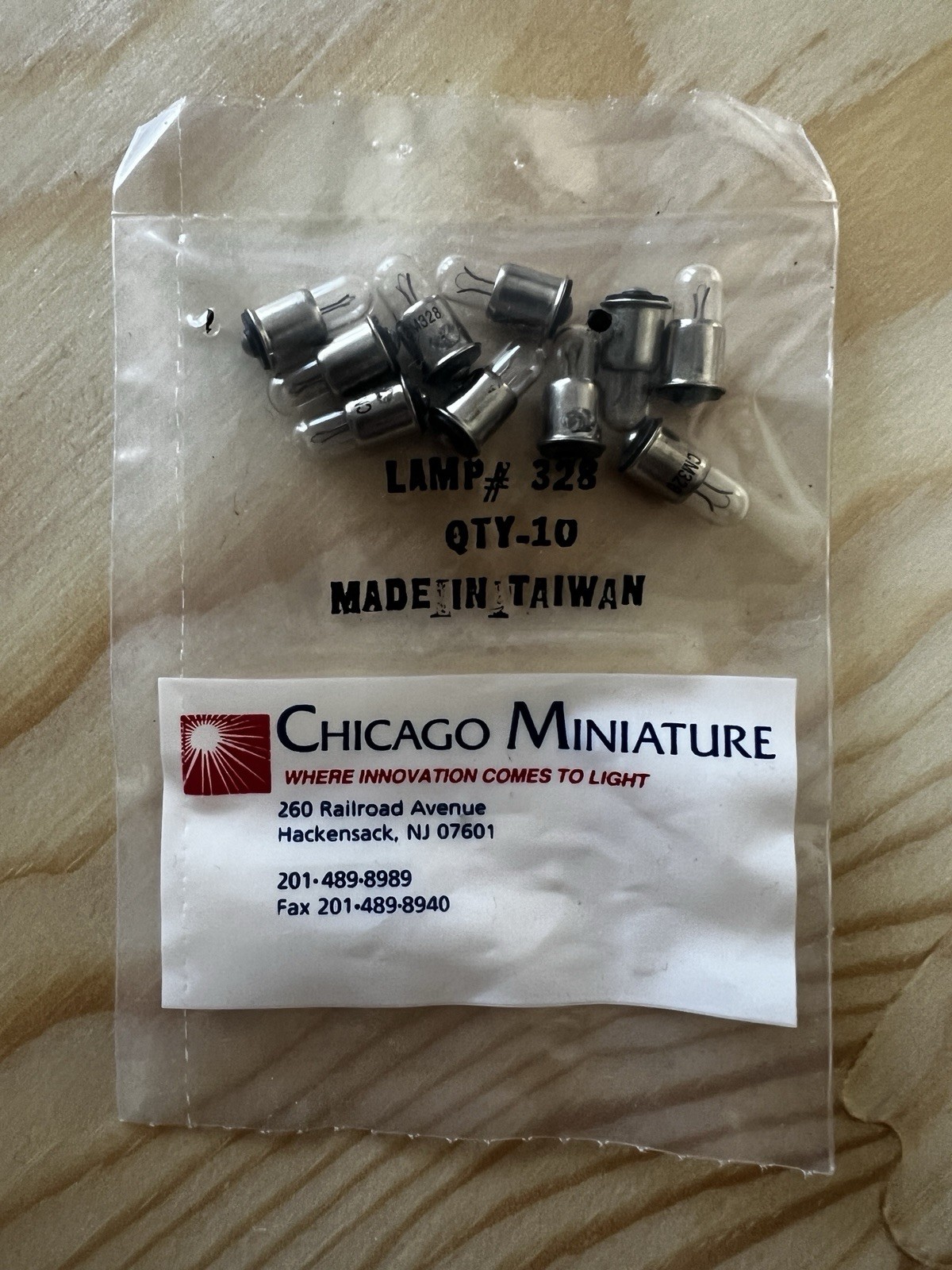 Chicago Miniature 328 CM328 Bulb Lamp