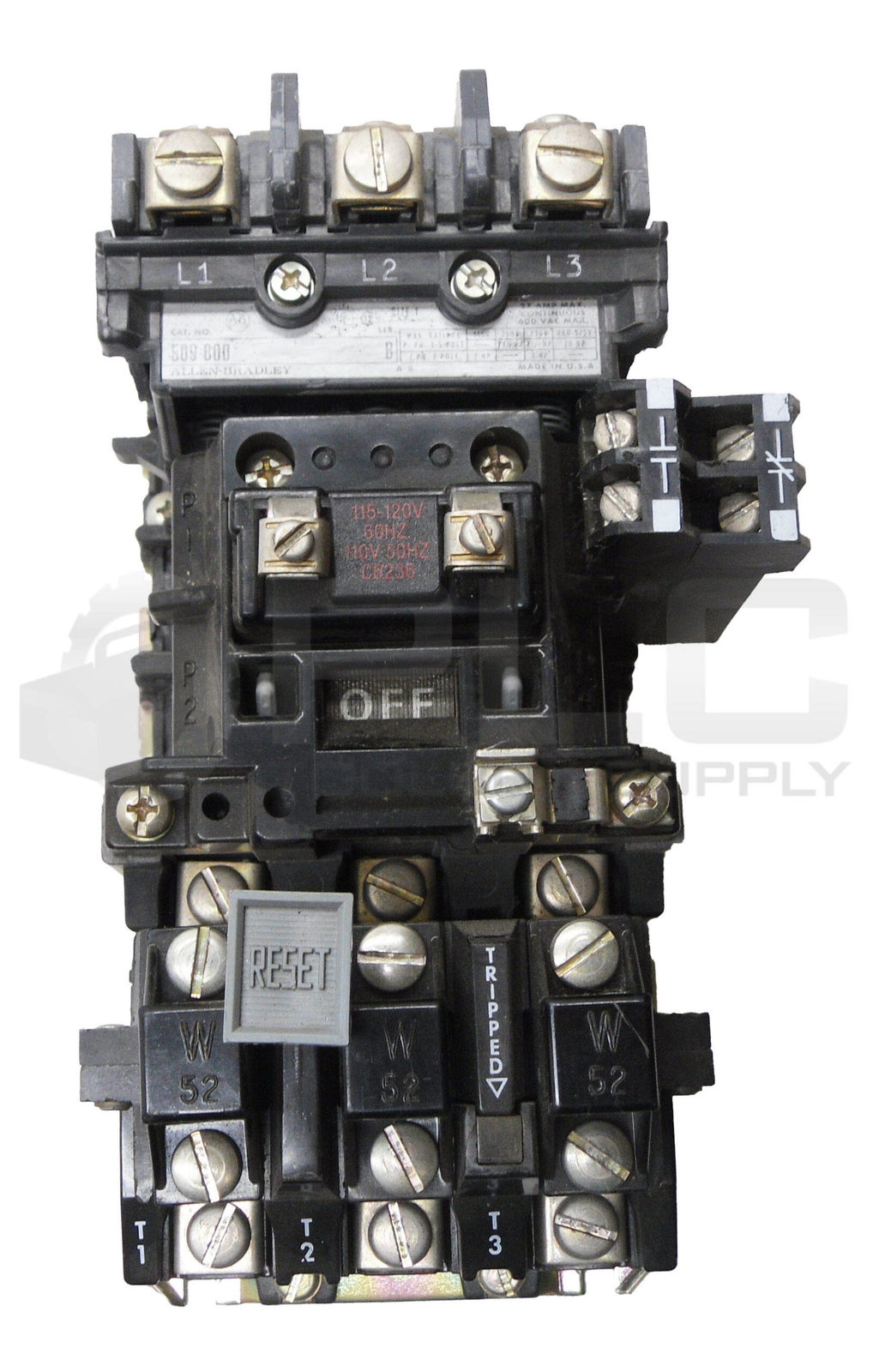 ALLEN BRADLEY 509-BOD /B W/ CB236 W/ 42185-800-01 W/ 595-AB /B W/ (3) W52