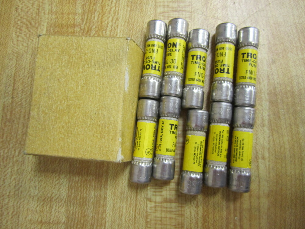 Buss FNQ-30 Bussmann Fuse Cross Ref 4XC64 (Pack of 10)