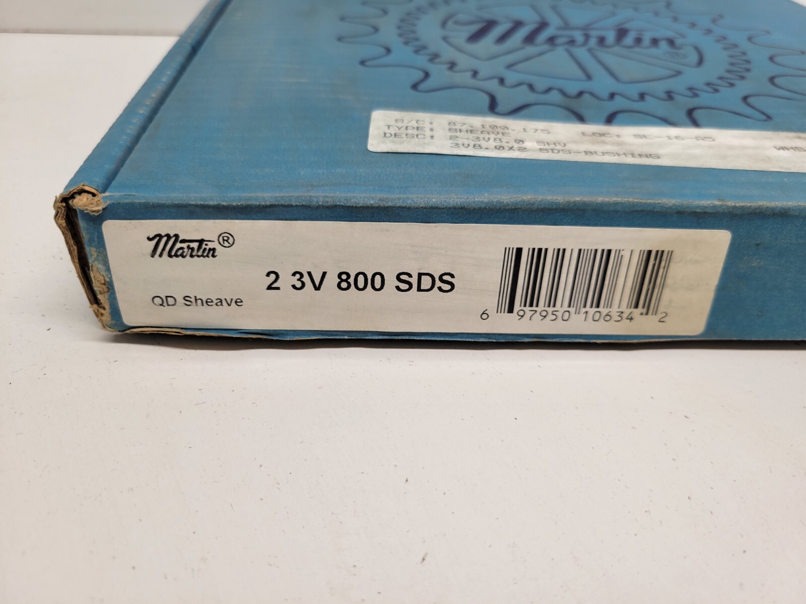 NEW OLD STOCK! MARTIN QD SHEAVE PULLEY 2-3V-800-SDS